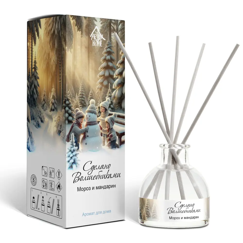 Ароматический диффузор ARIDA HOME 'Мороз и мандарин' 50 мл 89436799 STLM-1581339
