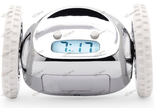 Будильник с сюрпризом Clocky металлик SUCK UK SKCLOCKY3