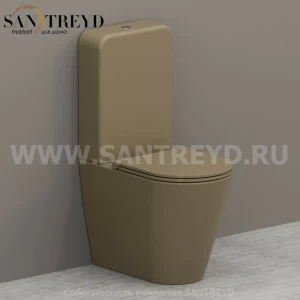 FO003PAFO008PABA016 Компакт унитаз с бачком Бежевый Ceramica Globo FORTY3 Италия