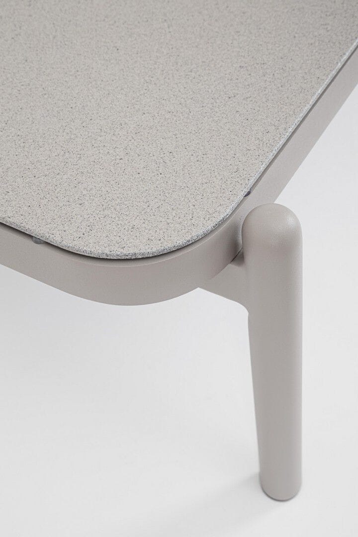 Алюминиевый и стеклянный прямоугольный низкий садовый столик BIZZOTTO Florencia ARCH-00039302 - Вид №12