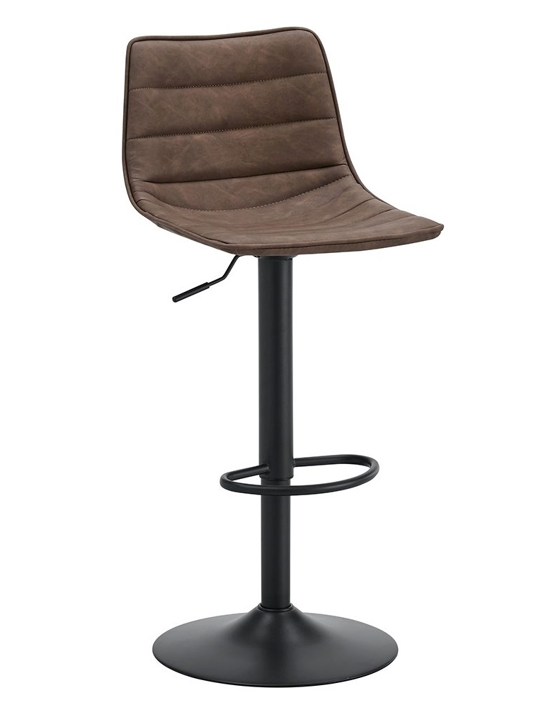 Стул барный со спинкой коричневый из экокожи "Салвадор" STOOL GROUP  00-3946052 Коричневый  - Вид №1