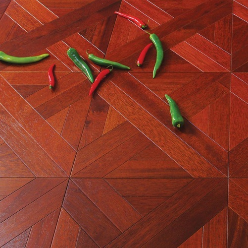 Модульный паркет Marco Ferutti Linea Linea Мербау (Гладкая) 405х405 мм 2600600036 - Вид №3