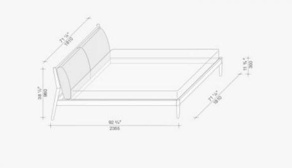 Lema Двуспальная кровать из дерева и кожи sun-id-1375006 - Вид №4
