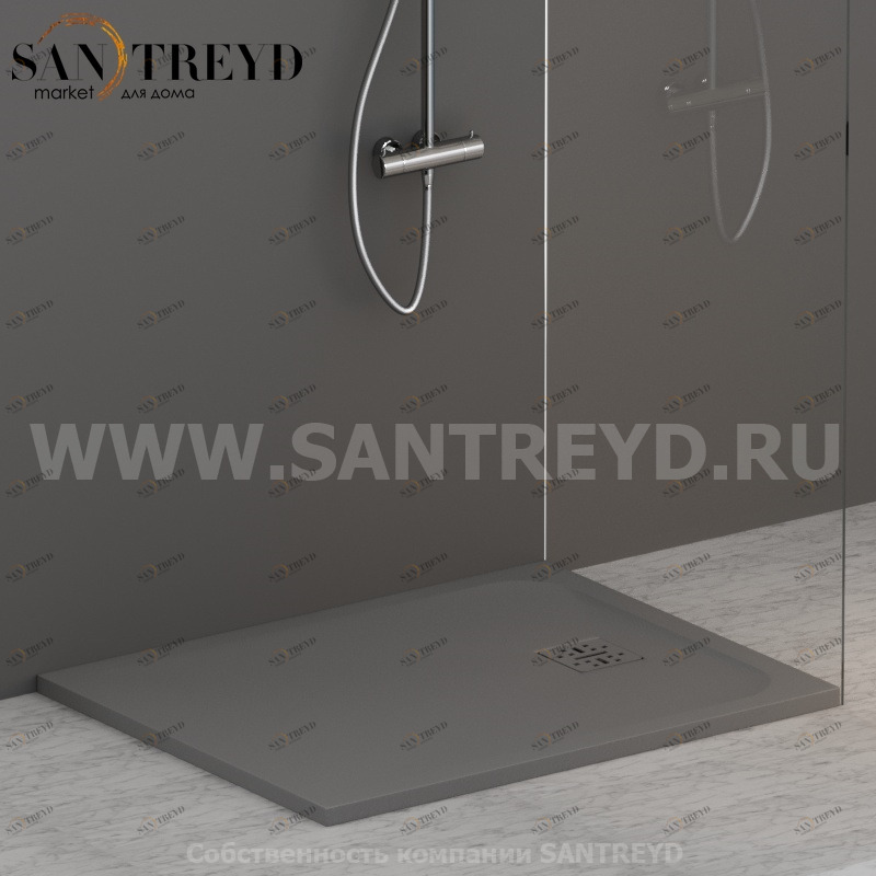 DP10080502 Душевой поддон 100х80 см цвет Агат Globo DOCCIAPIETRA Италия Ceramica Globo