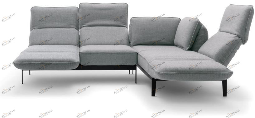 Rolf Benz Модульный угловой диван с шезлонгом Rolf benz 386 mera sun-id-1510906