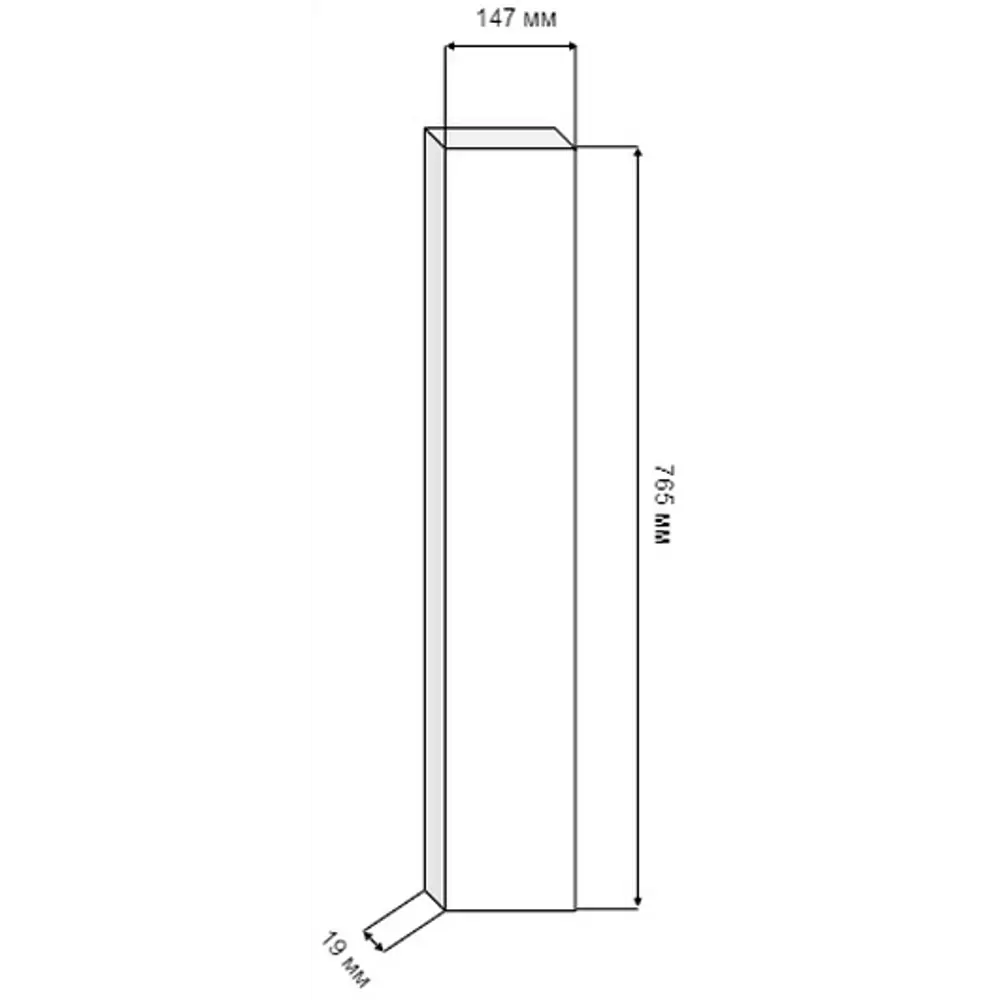 Фасад кухонный Оксфорд 15×76,8 см бежевый KONSENSA 89366061 STLM-1565227 - Вид №6