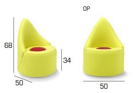 Кресло из ткани Kids' collection Santreyd sun-id-1497492 - Вид №3