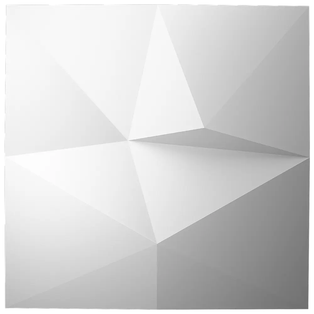 Панель 3D пластиковая Bello Deco СП 16 500x500 мм 0.25 м² белый STLM-2051291