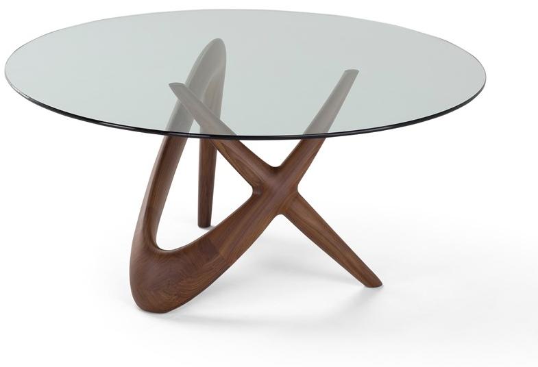 AMURA Круглый стол из дерева и стекла Nx sun-id-1515666 - Вид №4