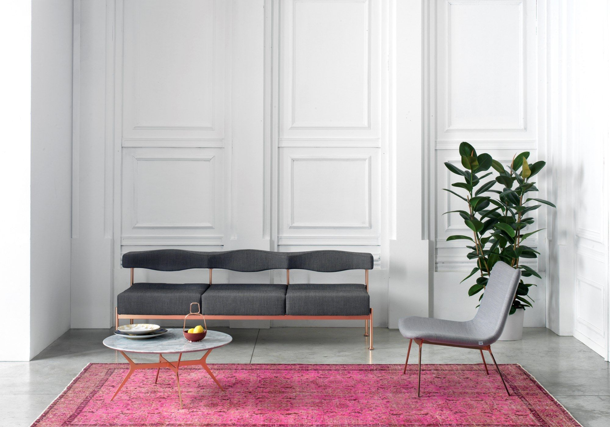 Мраморный круглый низкий журнальный столик SITIA TRIMUNDO ARCH-00129090 - Вид №5