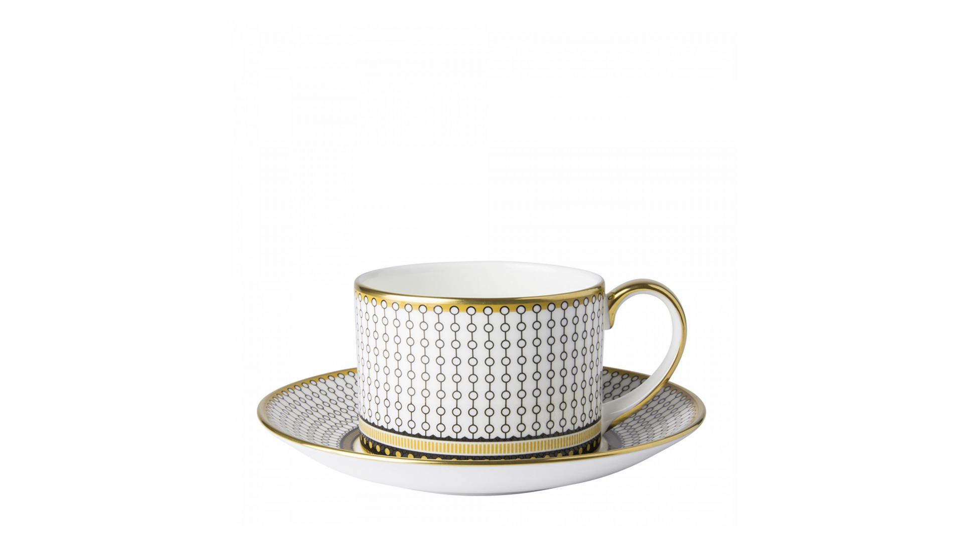 10650448 Royal Crown Derby Сервиз чайный Royal Crown Derby "Вибрации" (Oscillate, Onyx) 12/39 Фарфор костяной  - Вид №1