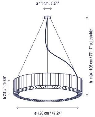 BOVER Подвесной светильник из метакрилата Urban sun-id-1401635 - Вид №5