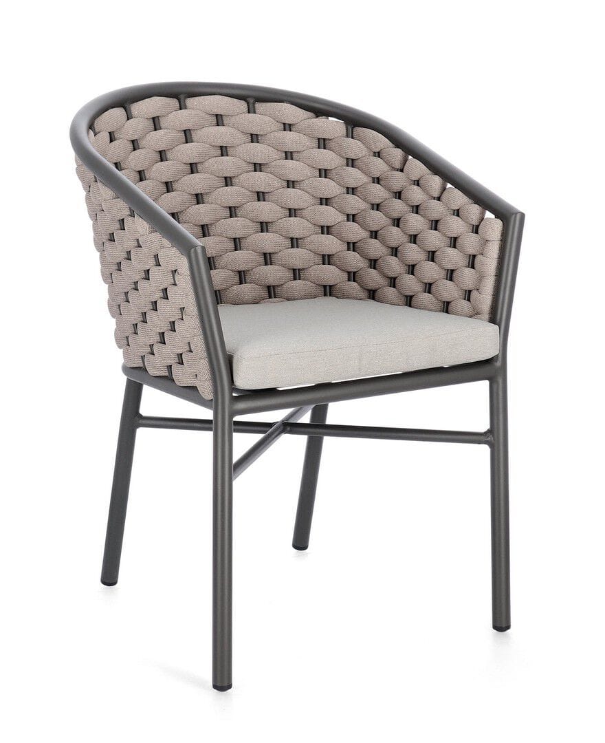 Веревочный штабелируемый садовый стул с подлокотниками BIZZOTTO MARGALIDA ARCH-00005680 - Вид №14