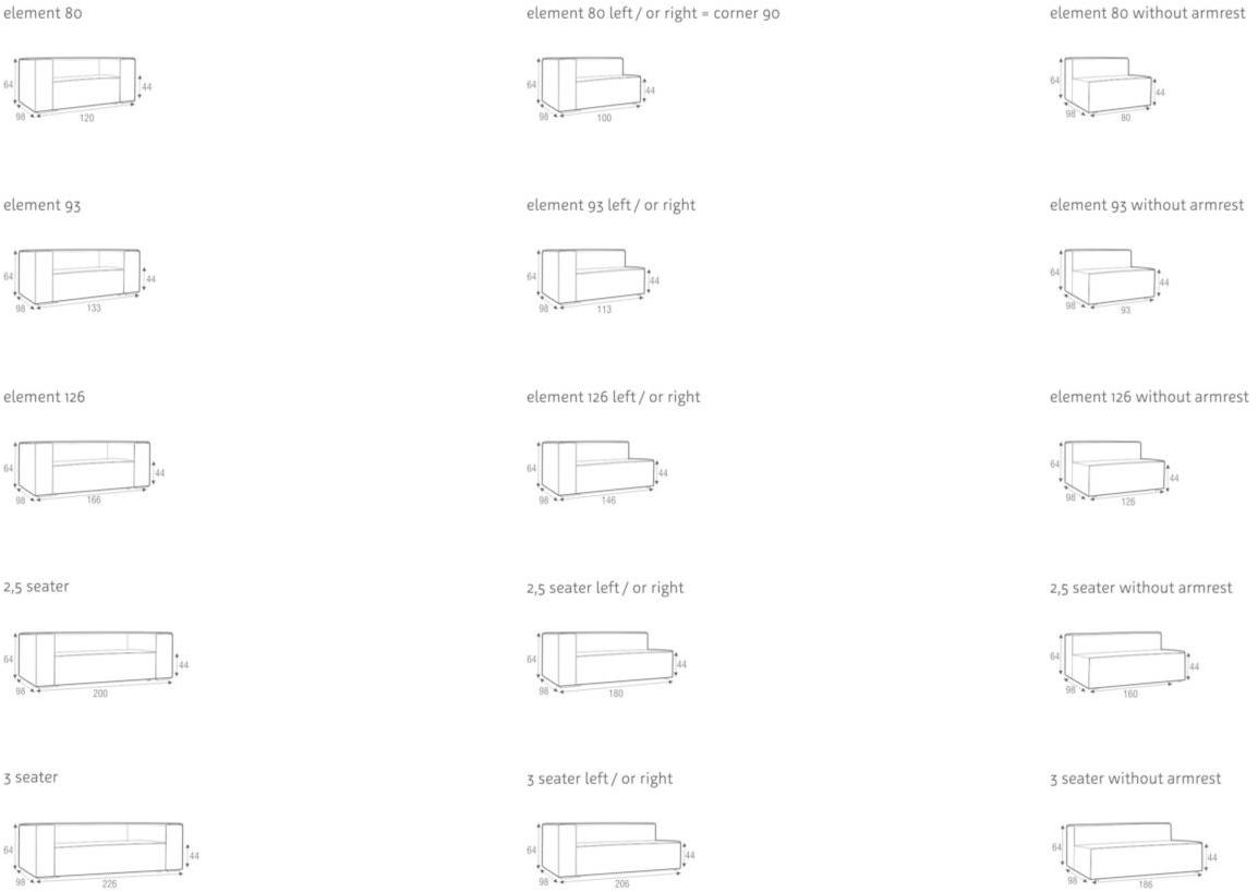 Sits Модульный 5-местный диван из ткани с шезлонгом sun-id-1434745 - Вид №13