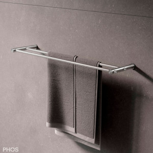 HS20-140D500 Двойной полотенцесушитель серии d, прикручиваемый к стене, ширина 50 см. PHOS