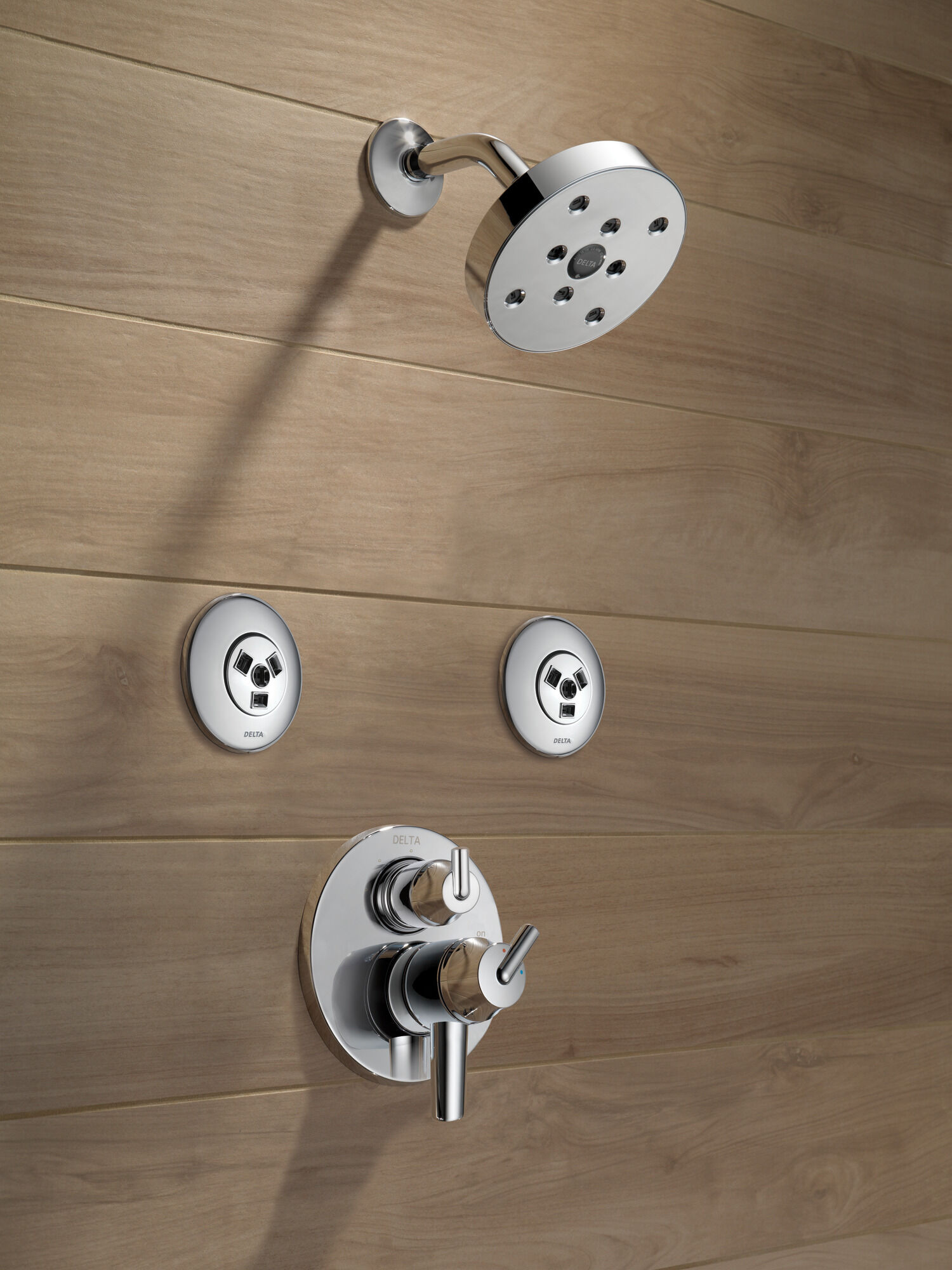 T27859-RB Трим клапана Contemporary Two Handle Monitor® серии 17 со встроенным переключателем на 3 положения Delta Faucet Delta Венецианская бронза - Вид №1
