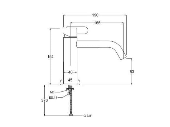 Однорычажный смеситель для раковины QD Magistro Lab Swing ARCH-00058426 - Вид №2