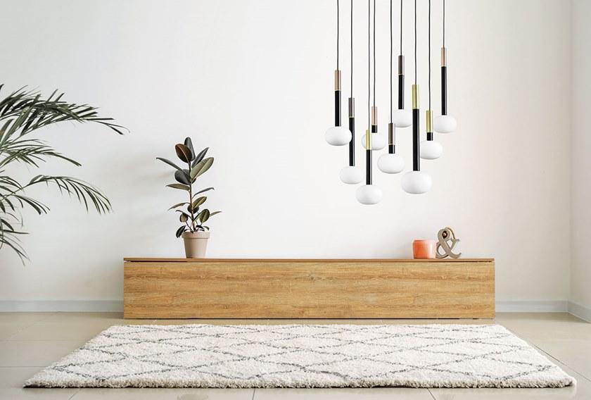 Miloox Подвесной светильник из металла и опалового стекла Mose 1744.234 - Вид №1