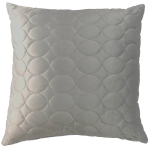 Подушка Овалы 50x50 см цвет серый