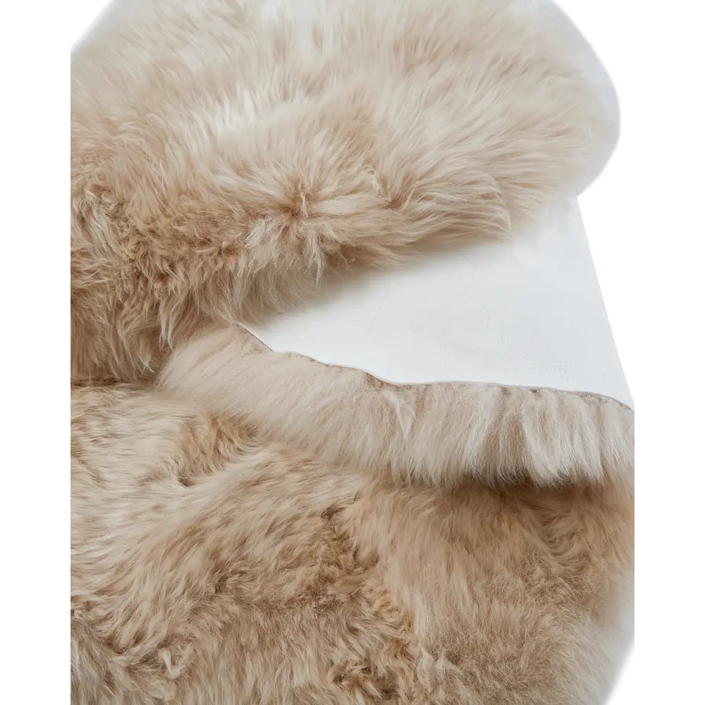 Шкура Овечья двойная 60x185 см шерсть цвет кремовый Santreyd STLM-2203138 - Вид №3