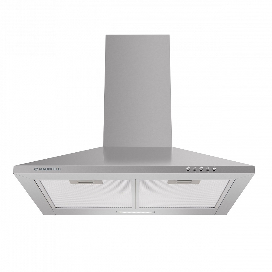 CORK 60 Inox Вытяжка cork 60 "нержавейка"/ тип:купольная, кнопочное управление, 620м3, площадь кухни до 20м2, 3 скорости, светодиодное освещение, в опции: угольный фильтр cf103t, нержавеющая сталь Maunfeld Santreyd 