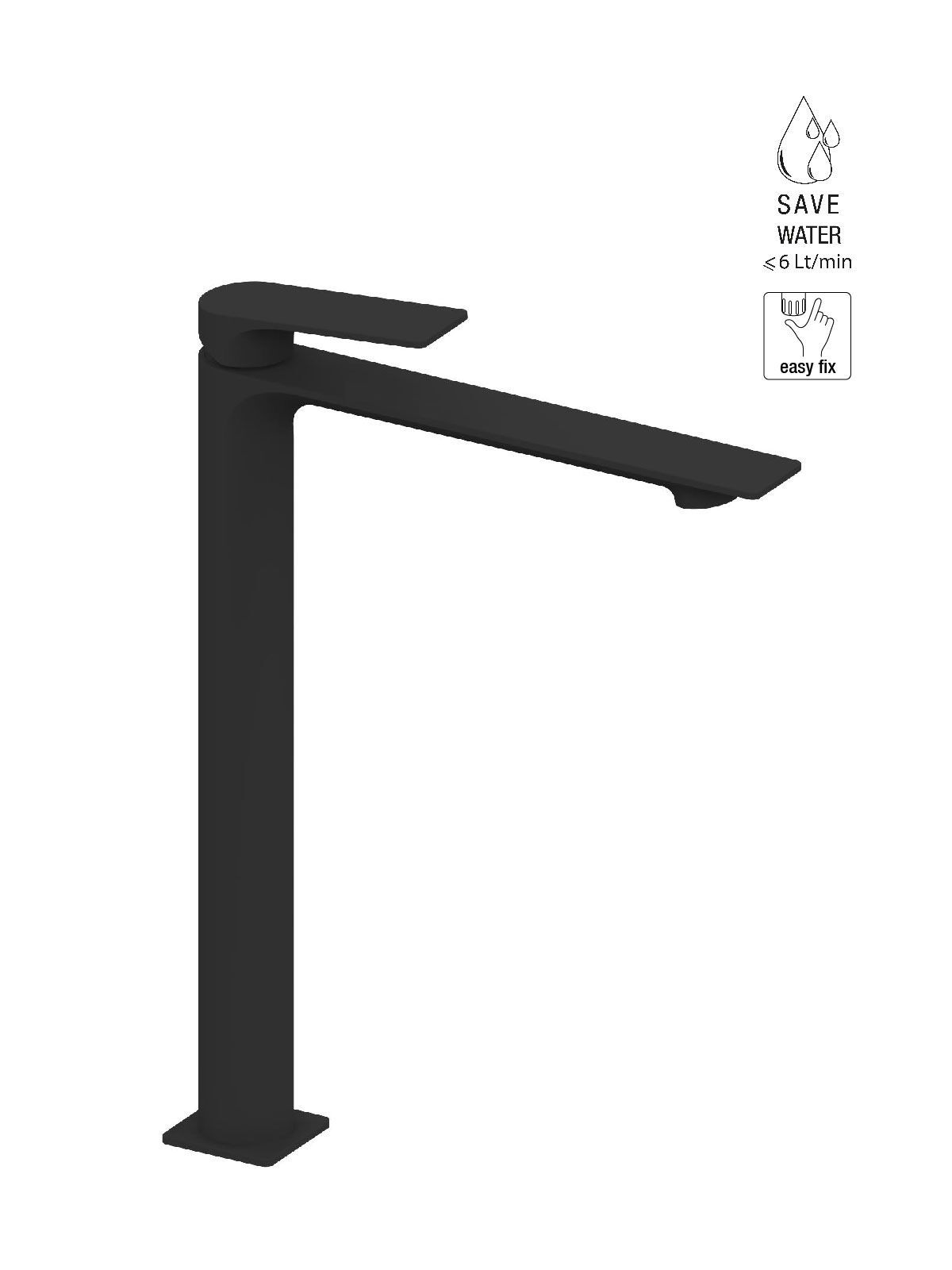 Высокий однорычажный смеситель для раковины Rubinetterie Frattini Нарцисс ARCH-00003069 - Вид №11