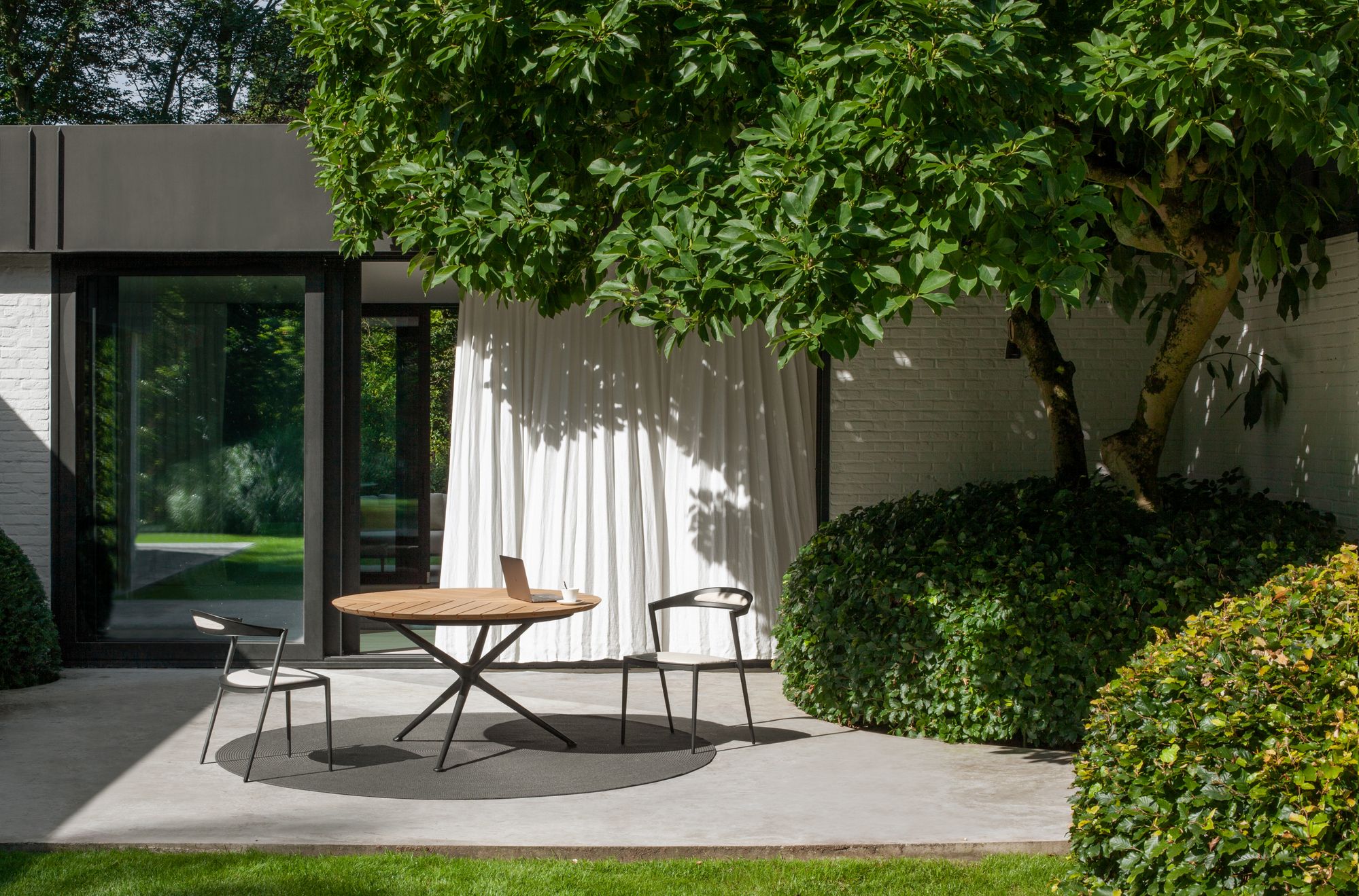 Алюминиевый садовый стул со встроенной подушкой Royal Botania Styletto ARCH-00135237 - Вид №6