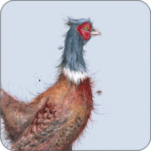 10608171 Pimpernel Набор подставок под горячее Pimpernel "Забавная фауна.Фазан" 10х10см, 6шт Пробка