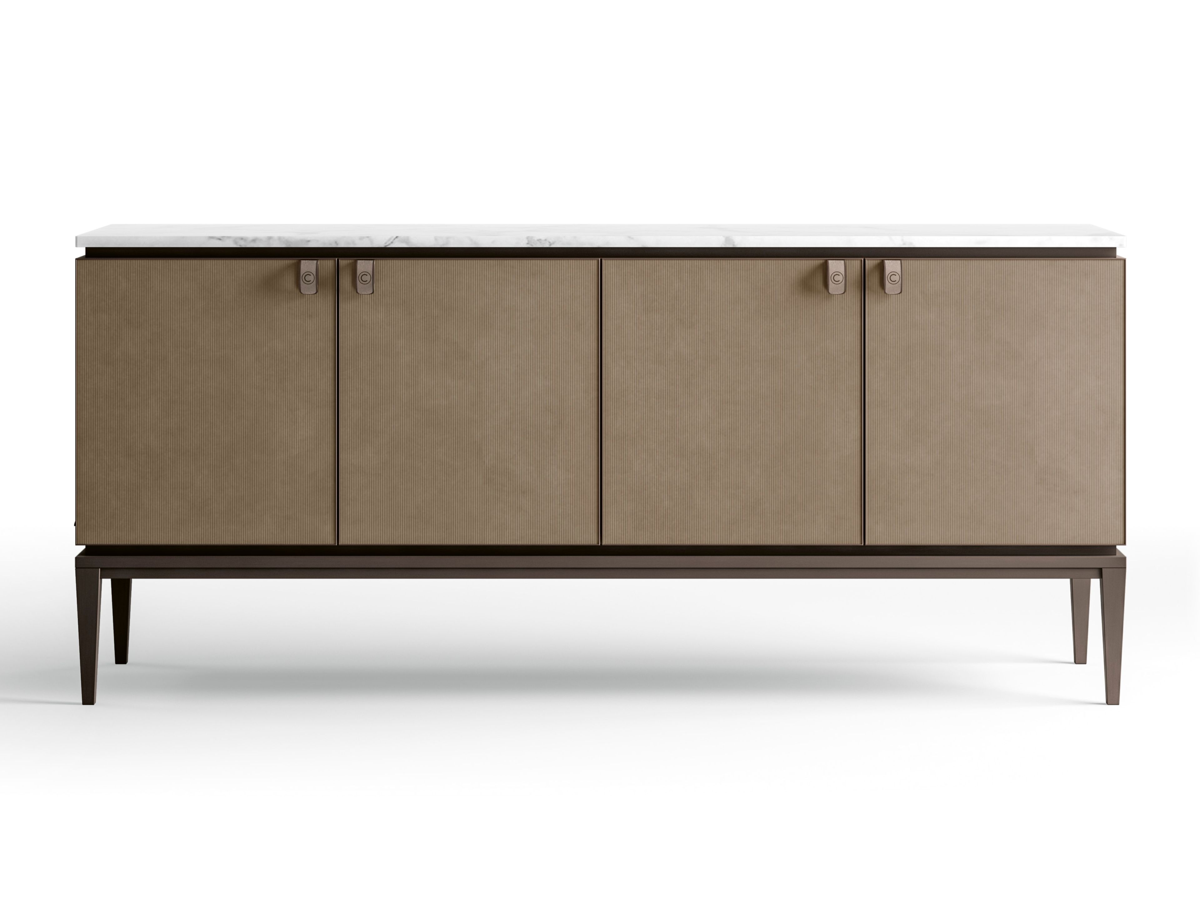 Мебель из мрамора и нубука с распашными дверями CPRN HOMOOD Starlight ARCH-00104852 - Вид №1