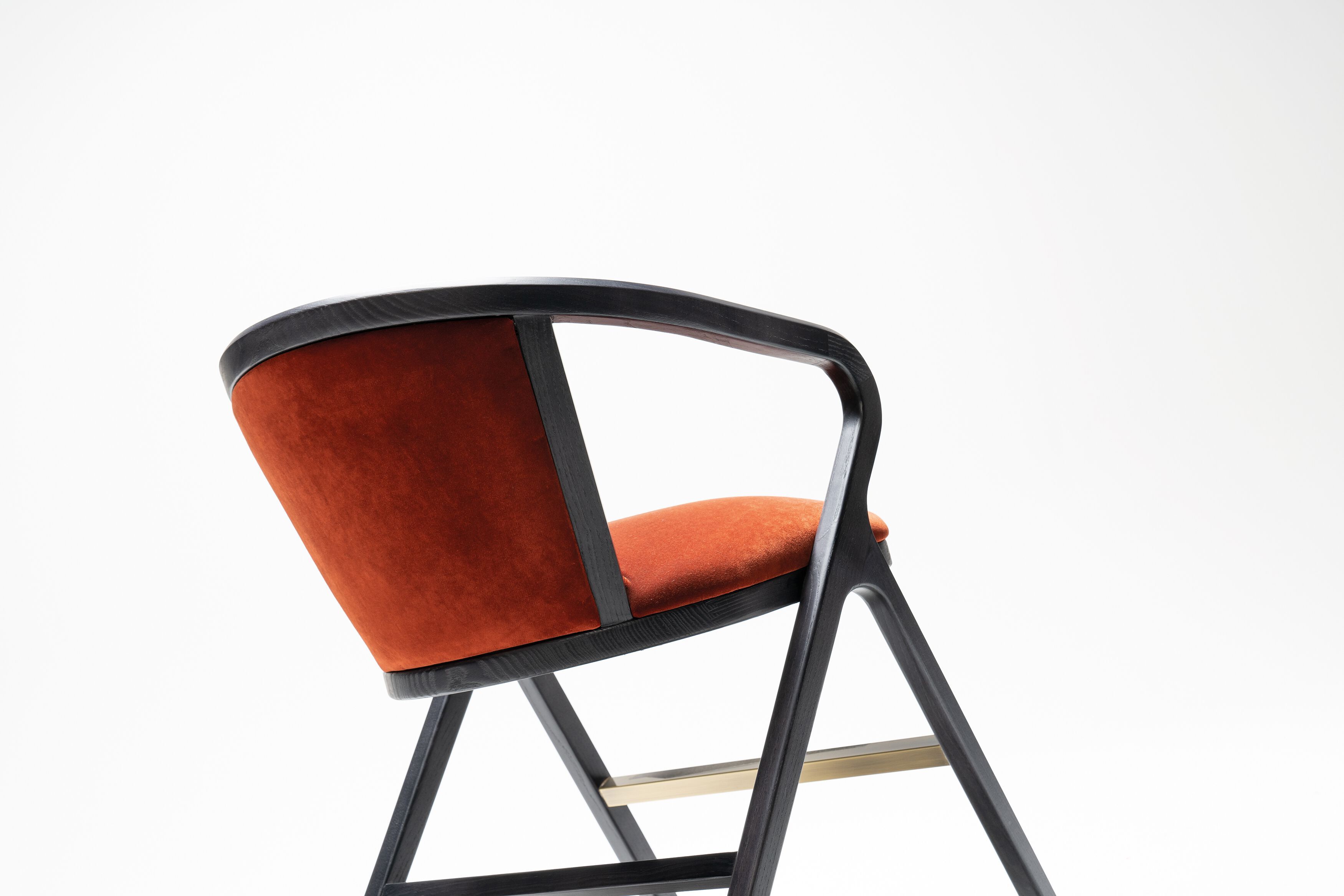 Стул из ткани и ясеня с подлокотниками Papell Design гостиница ARCH-00147251 - Вид №2