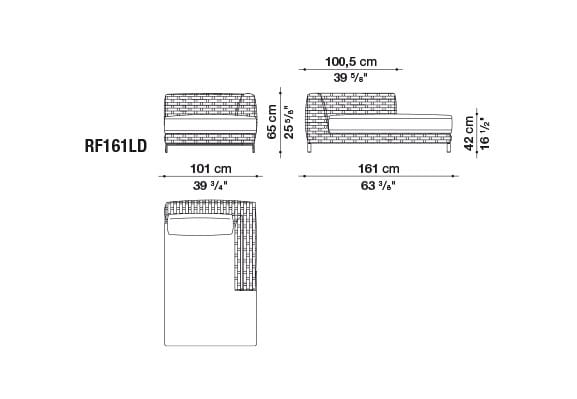 Dormeuse / Садовая кровать B&B Italia Outdoor Ray ARCH-00102965 - Вид №2