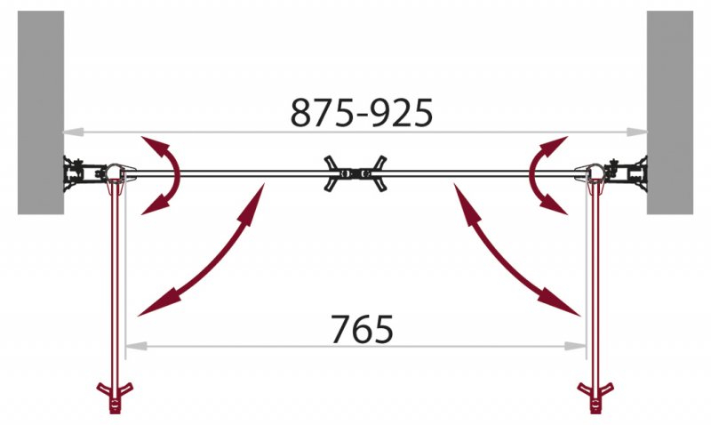 Душевая дверь в нишу BelBagno SELA-B-2-90-C-Cr  - Вид №1