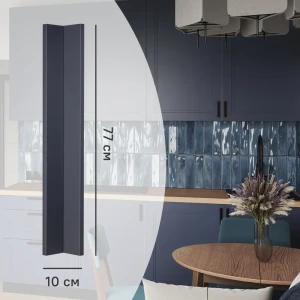 Фальшпанель Konsensa Котлас для кухонного шкафа 10×77 см синий МДФ 89423137