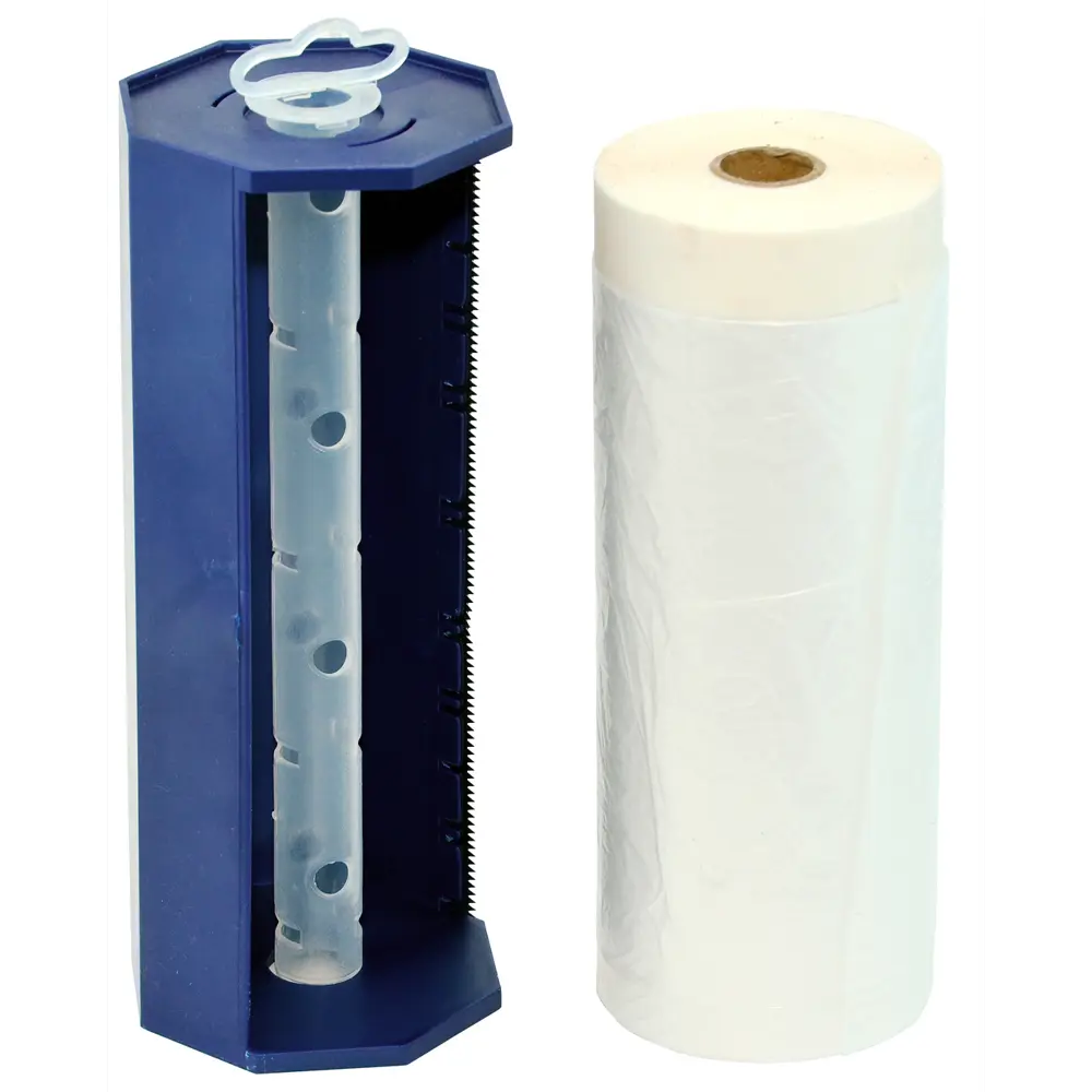 UNIBOB Укрывная плёнка с малярной лентой для защиты поверхностей 81959384 STLM-0015377