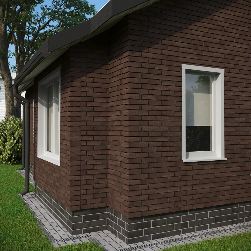 Угол наружный Dacha Кирпич текстурный цвет коричневый STLM-2056936 - Вид №1