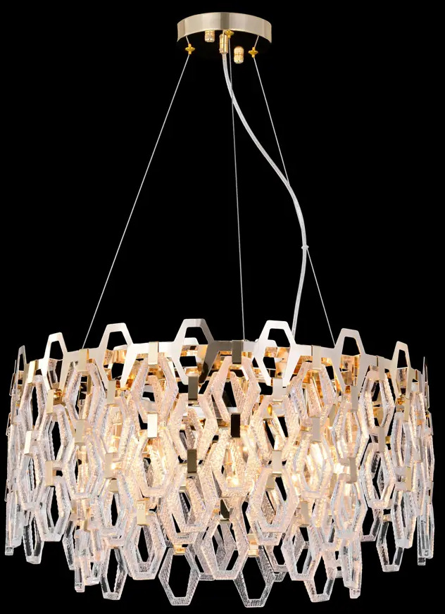 90345834 Люстра подвесная MAYTONI Tissage MOD490PL-09G 9 ламп 30 м² цвет разноцветный STLM-0193973