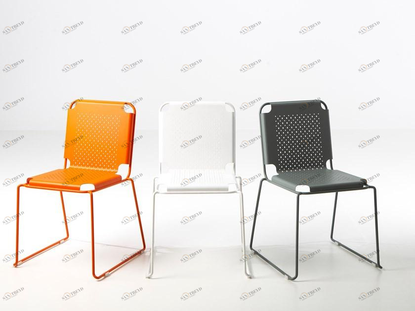 Officine Tamborrino Стул со стальными санями sun-id-1507768