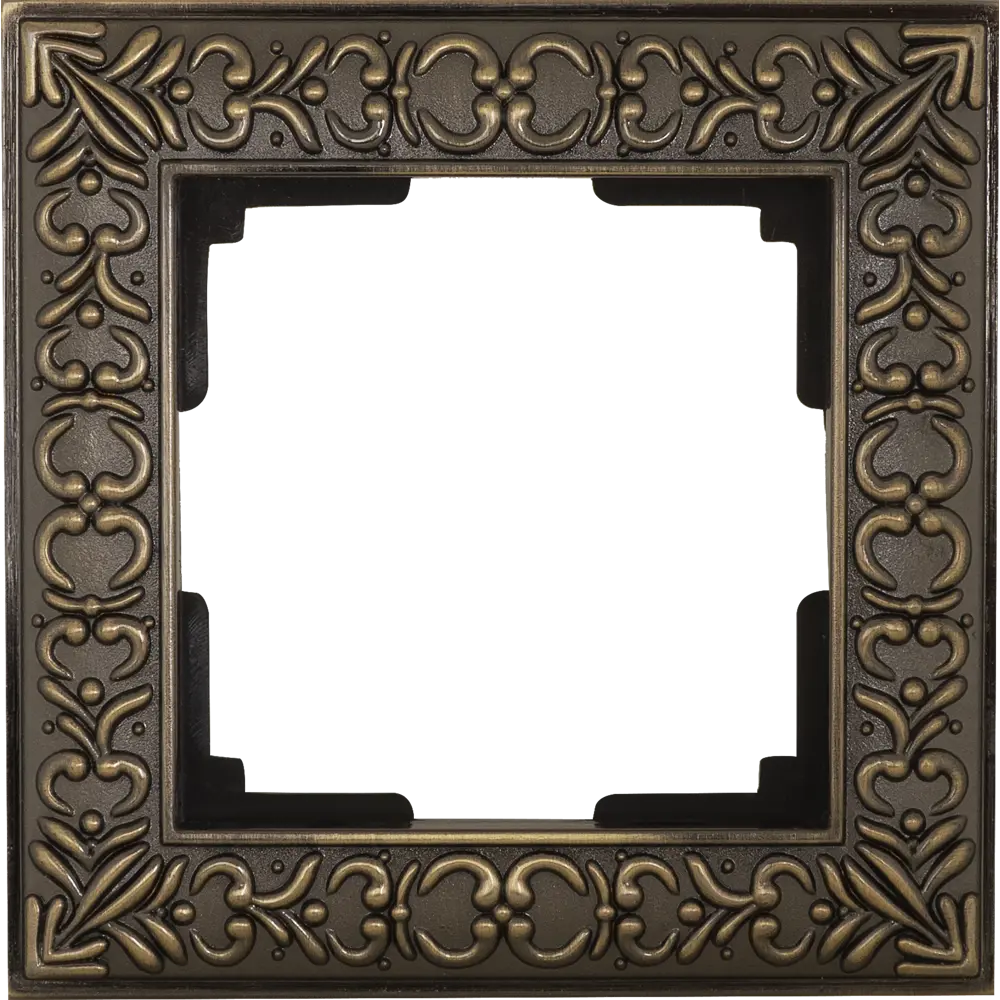 Рамка для розеток и выключателей Werkel Antik 1 пост, цвет бронза STLM-2035404