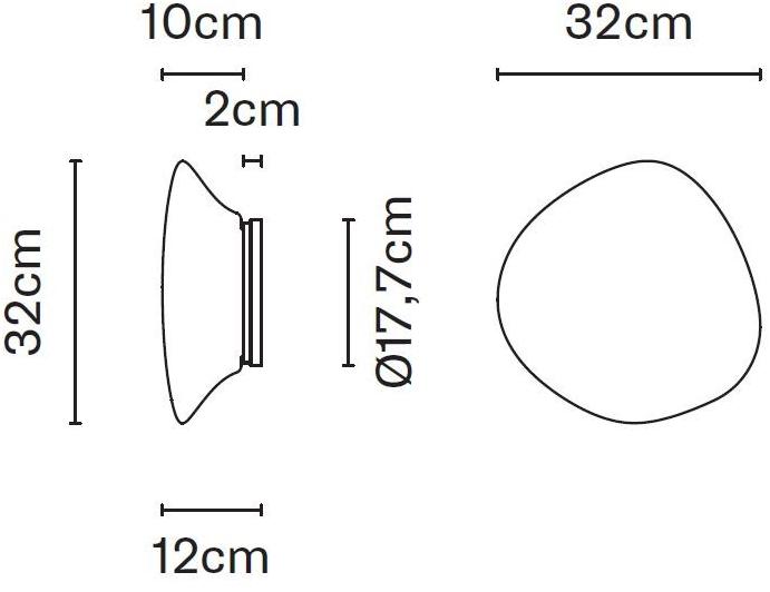Fabbian Люминесцентный потолочный светильник из галогенного стекла Lumi mycena sun-id-1437374 - Вид №3