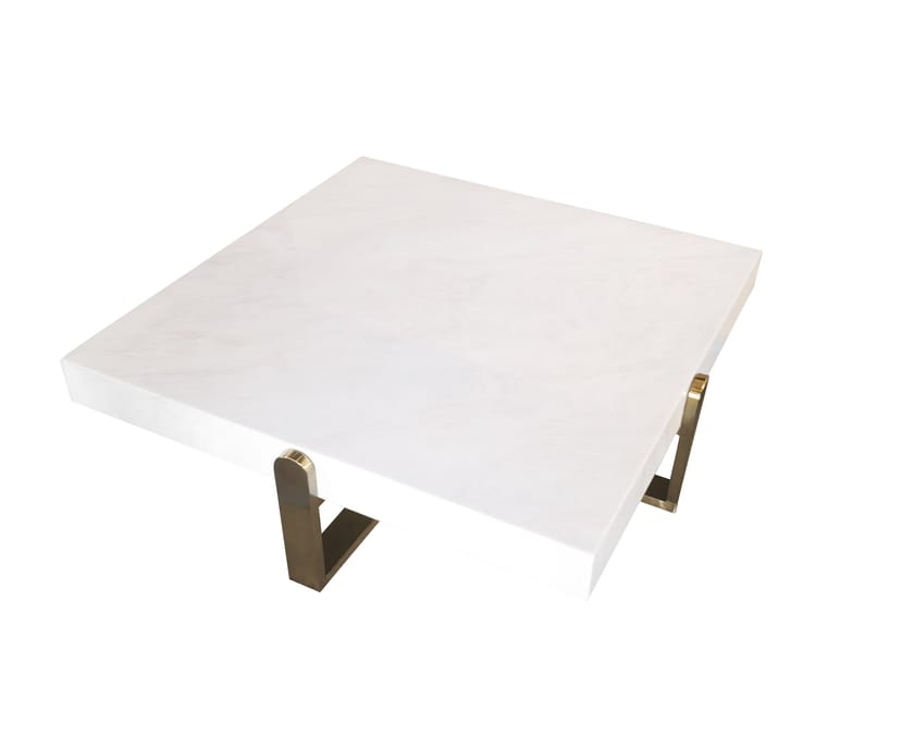 Квадратный журнальный столик из искусственного мрамора K-Lighting SQUARE ARCH-00060458