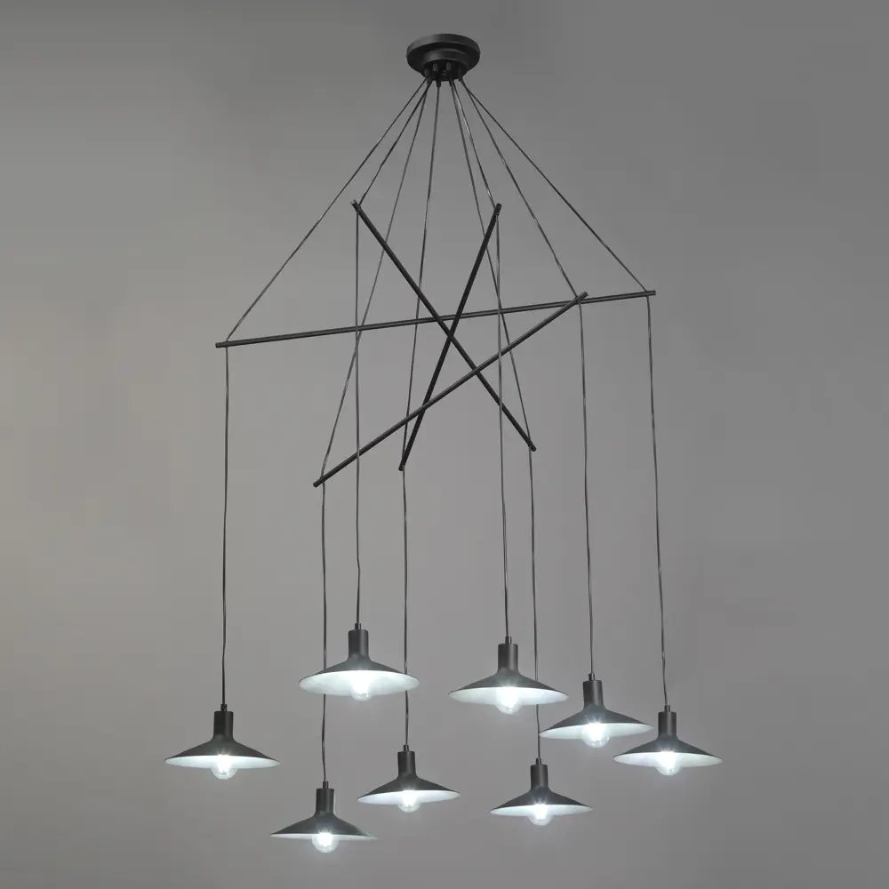 Vitaluce Пикассо — потолочная люстра с матовыми стеклянными плафонами 86664703 STLM-0070629 - Вид №1