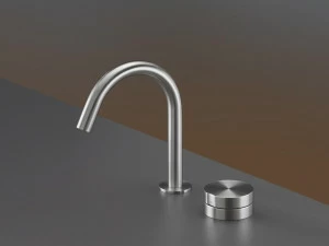 Ceadesign Смеситель для умывальника из нержавеющей стали на 2 отверстия с регулируемым изливом Giotto plus Gio 68