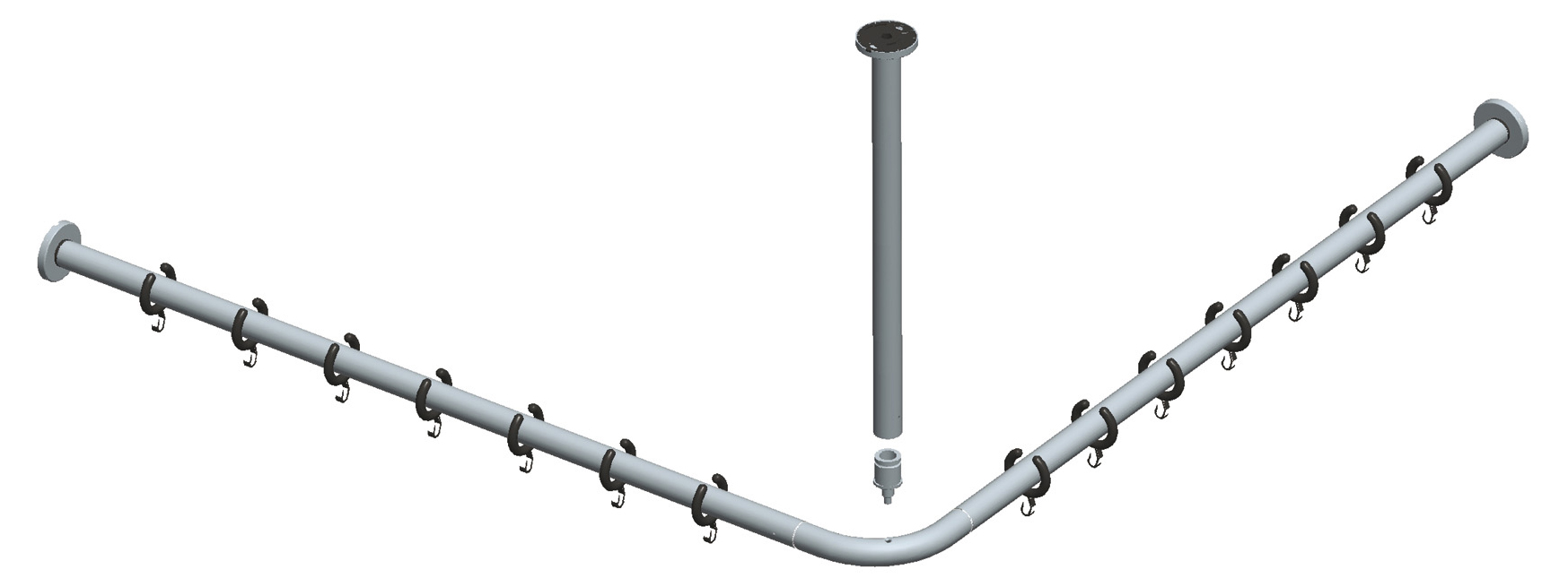 14937070900 Набор штанг для душевых занавесок KEUCO Plan