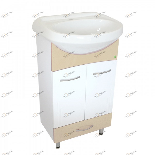 Тумба Браво 50 - Стиль бежевый с ящик. (К) 16792 VAKO 232327