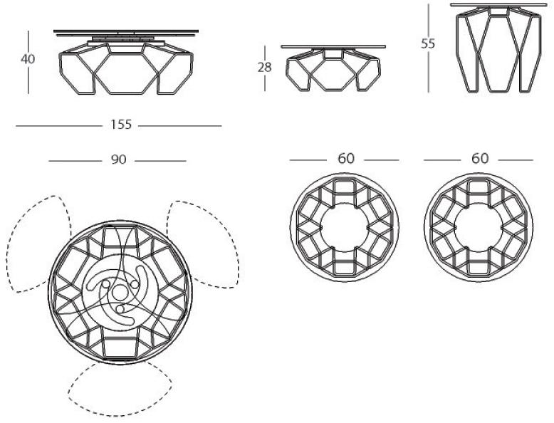 NAOS Раздвижной керамический журнальный столик sun-id-1346936 - Вид №8