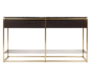 Прямоугольная мраморная консоль с ящиками