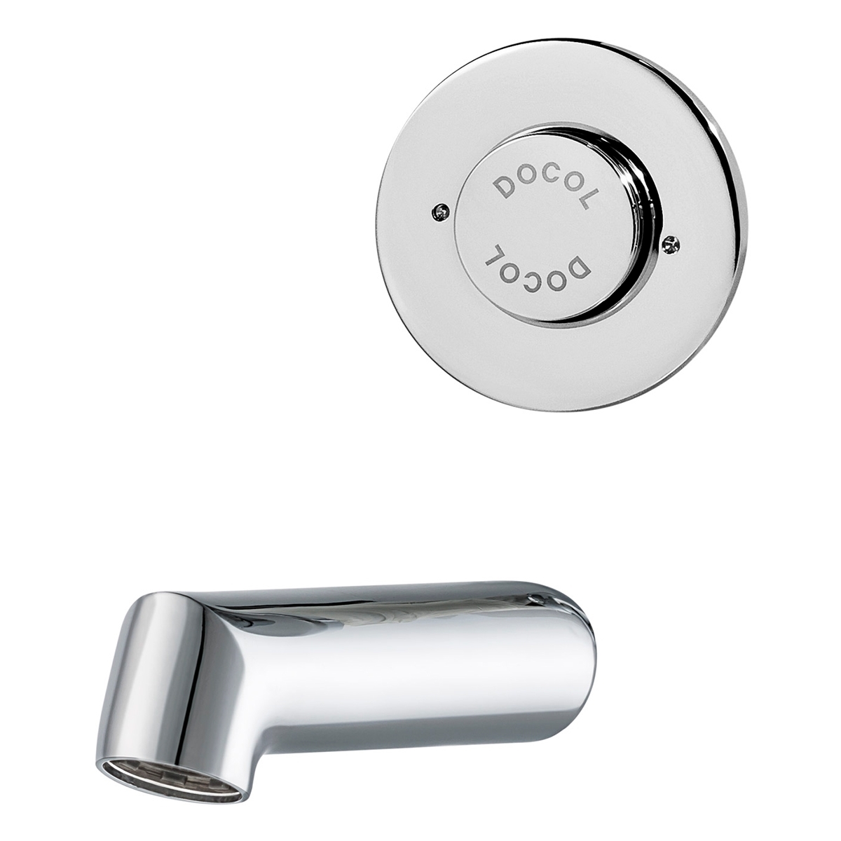17165006 Смеситель для ванной настенный высокого/низкого давления 85 мм PressMatic Docol ANTIVANDALISMO 