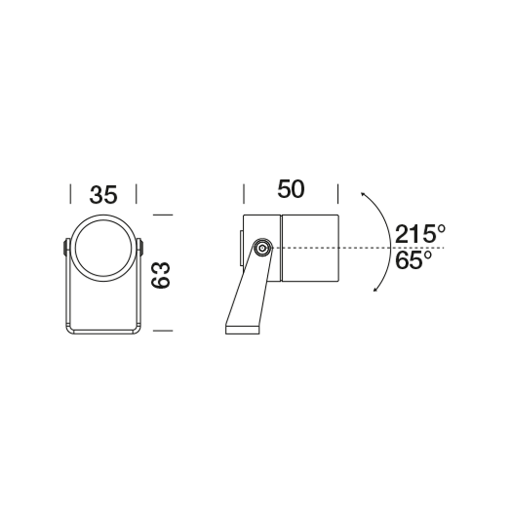 9405061 Проектор Platek NANO Proiettore  NANO Floodlight - 1 LED 4000K 14°  - Вид №9