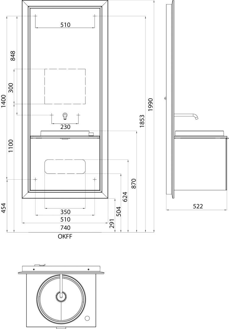 Emco Bad Тумба под умывальник с зеркалом Touch sun-id-1416551 - Вид №8