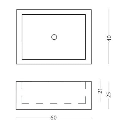 Умывальник с одной столешницей из камня Лечче PIMAR L16 ARCH-00069967 - Вид №2